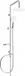 Mexen X67 Ensemble de douche Chrome/Blanc