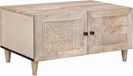 Maison Exclusive - Table basse, blanc, 80 x 50 x 40 cm, panneau de particules