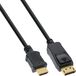 InLine 17180 video kabel adapter 10 m DisplayPort HDMI Zwart
