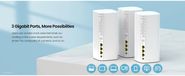 False DrPhone SkyLink - Draadloze Wi-Fi 6 Router - AX3000 Mesh – 3 Eenheden – WPA3