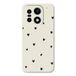 OnePlus Coque fine 15 en TPU avec motif cœur - Blanche / Noire