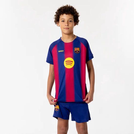 FC Barcelona Voetbaltenue Frenkie de Jong Thuis - 2025-2026 - Voetbal Tenue Kinderen - Shirt en Broekje - Maat 152