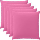 vidaXL Kussensloop Roze 60 x 60 cm Polyester 6 Stuks