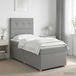 Maison Exclusive - Lit Boxspring avec matelas gris clair 90 x 190 cm tissu