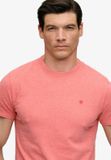 Superdry - SD&Co Logo Geborduurde T-shirt - Heren - T-shirts - L - Punch roze gemêleerd/Donkerroze