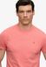 Superdry - SD&Co Logo Geborduurde T-shirt - Heren - T-shirts - L - Punch roze gemêleerd/Donkerroze