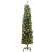vidaXL Kunstkerstboom Groen 210 cm PVC en Staal en Kunststof