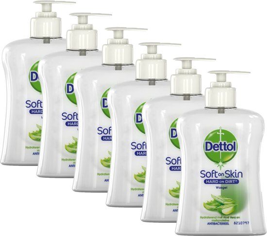 Dettol Handzeep Hydraterend - 6 x 250 ml - Grootverpakking