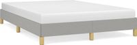 vidaXL Bedframe stof lichtgrijs 140x200 cm