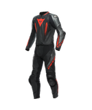 Dainese Laguna Seca 5 2-Delig Pak Zwart Antraciet Fluo Rood - Racepak