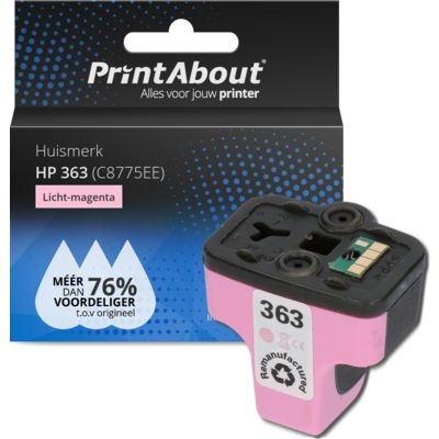 PrintAbout Huismerk HP 363 (C8775EE) Inktcartridge Licht-magenta