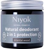 Niyok Oriental Wood Deocrème - 40 ML - Anti-transpirant - Houtachtig - Veganistisch