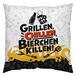 GRUSS & CO Baumwoll-Kissen Motiv Grillen