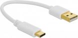 Delock USB Charging Cable Type-A to USB Type-C™ 15 cm Wit