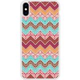 Apple Étui en silicone compatible avec iPhone X, iPhone XS Zigzag ethnique