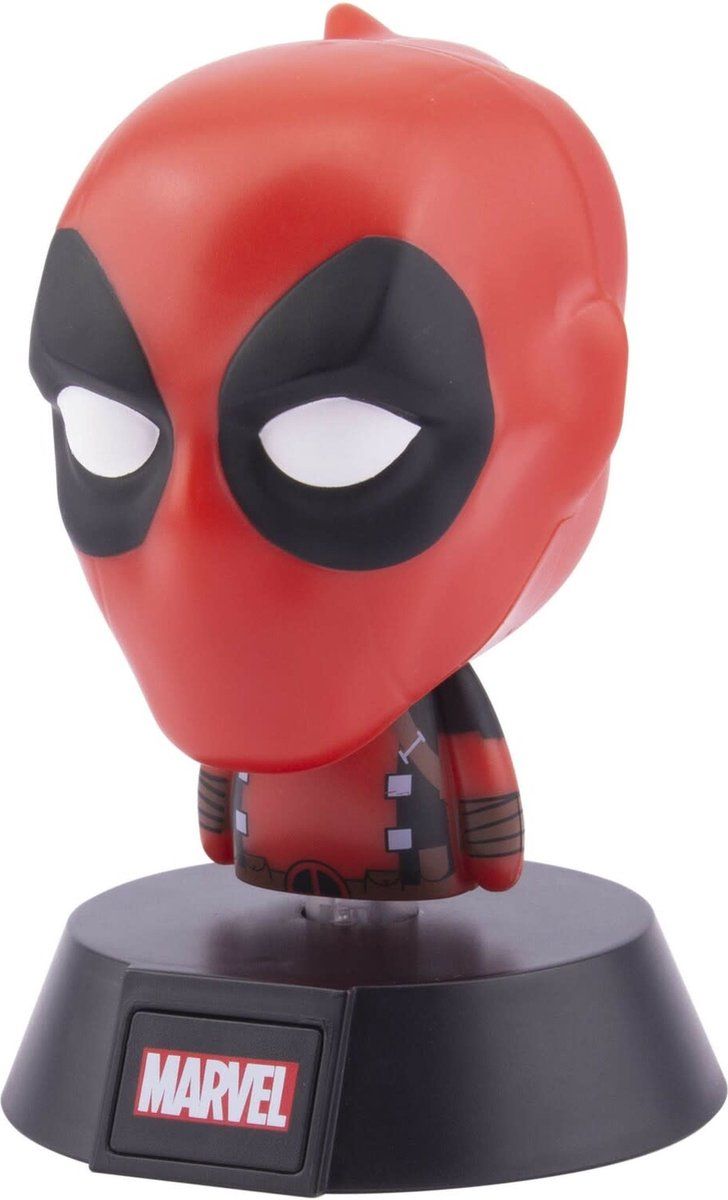 Paladone Deadpool Icon Light - Kindernachtlampje - Zwart/Wit/Rood - Kunststof