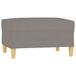 vidaXL Voetenbank 70x55x41 cm stof taupe