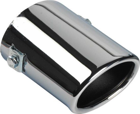 AutoStyle Uitlaatsierstuk Ovaal Chroom 80x60mm - 55mm