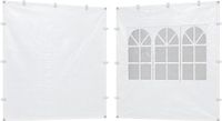 Merkloos Relaxdays partytent zijwand 2 stuks - voor 3x3 tent - waterafstotend - wit