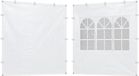 Merkloos Relaxdays partytent zijwand 2 stuks - voor 3x3 tent - waterafstotend - wit