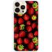 Apple Siliconen hoesje compatibel met iPhone 13 Pro Max Aardbeien