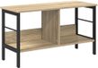 vidaXL Boekenplank - 2-laags - 82 x 32 x 144.5 cm - Bewerkt hout - Sonoma Eik