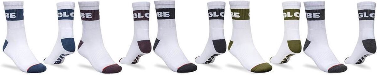 Globe Horizons Crew Sock 5PK