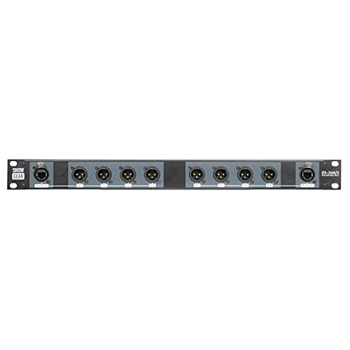 Showgear DS-24M/3 DMX Rack Split 8x 3-pins mannelijke XLR naar 2x vrouwelijke RJ45 CAT5 converter