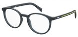 Levi's LV 5048 FLL Rond Blauw Kunststof/Carbon Volledig omrand Mannen & Vrouwen