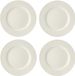 Mikasa Cranborne Assiettes d'accompagnement - Céramique - Crème - Set de 4 - 21cm