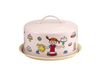 Muurla Assiette à gâteau Pippi avec cloche Anniversaire