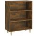 VidaXL Dressoir 69,5x32,5x90 cm bewerkt hout gerookt eikenkleurig