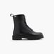 ESPRIT leren enkelboots met profielzool - zwart