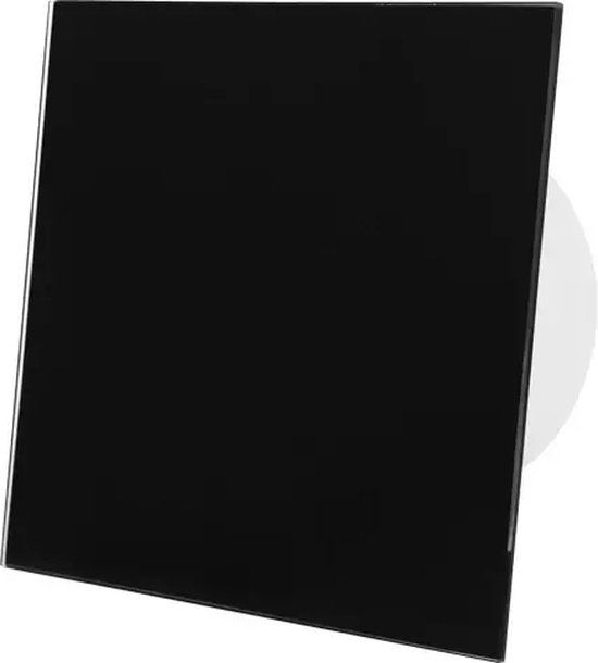 Air Roxy Badkamerventilator 125 mm Zwart Glas met Timer - Air Roxy