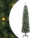 vidaXL Kunstkerstboom Groen 210 cm PVC Staal Kunststof