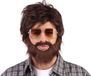 Bristol Novelty Ltd Bristol Novelty Unisex Vegas Vacation Wig And Beard Set (Brown)