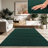 Paco Home Moderne woonkamer tapijt kortpolig wasbaar zacht uni effect bont antislip 140x200 cm