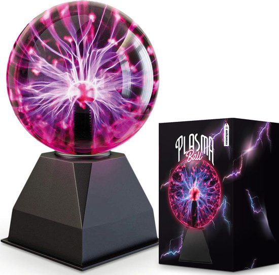 MikaMax Plasmabol lamp - Plasma Effectlamp - 20cm - Danst op Geluid - Incl. USB kabel