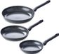 BK Universe Koekenpannenset 3-delig - 20/24/28cm - PFAS-vrije antikleeflaag - Pannenset inductie - Keramische pan - Ovenbestendig tot 160°C - Koudgreep - Zwart/graniet