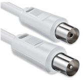 1aTTack 7507188 coax-kabel 2,5 m Wit
