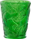 J-Line drinkglas Vogels - glas - groen - 6 stuks