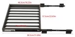 Étendage rétractable pour machine à laver - étendoir à linge - longueur réglable 56–61 cm - largeur 44 cm - acier inoxydable