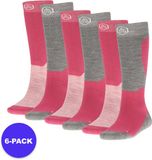 Apollo (Sports) Chaussettes de ski Unisexe - Rose - Taille 35/38 - Lot de 6