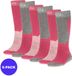 Apollo (Sports) Chaussettes de ski Unisexe - Rose - Taille 35/38 - Lot de 6