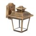 Buitenlamp Maca 1 x E27 oud goud IP44 polycarbonaat