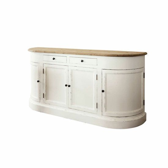 LOBERON Sideboard Louisiana antiekwit/bruin