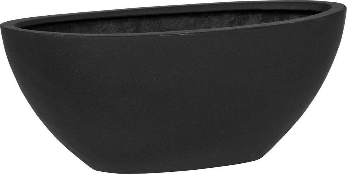 PotteryPots Dorant Zwart L 53 x B 23,5 cm H 21 cm - Plantenschaal/Bloempot