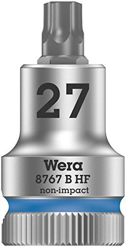 Wera 8767 B HF TORX Zyklop bitmoer met 3/8 inch aandrijving met houderfunctie, TX 27 x 35 mm