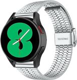 Strap-it roestvrij stalen band - zilver - Geschikt voor Samsung Galaxy Watch