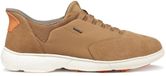 Geox Nebula 2.0 Plus Trainers Heren Leer Textiel Oranje Bruin Elastiek Ademend